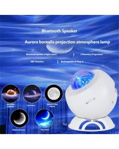Bluetooth Speaker Aurora Starry Sky Projector Light