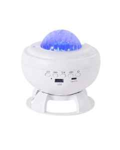 Rechargeable Bluetooth Speaker with Aurora & Moon Light